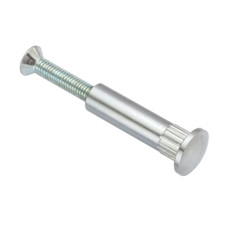 Zoro Select Arch Barrel, #10-32, 1 3/16 in Brl Lg, 5/16 in Brl Dia, Brass Chrome-Plated Z5000