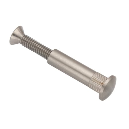 Zoro Select Arch Barrel, #10-32, 3 in Brl Lg, 5/16 in Brl Dia, Stainless Steel Plain Z5127