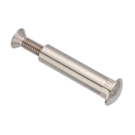 Ampg Arch Barrel/Screw, 5/16"-18, 2-1/16 in Brl Lg, 1/2 in Brl Dia, 316 Stainless Steel Unfinished Z5206