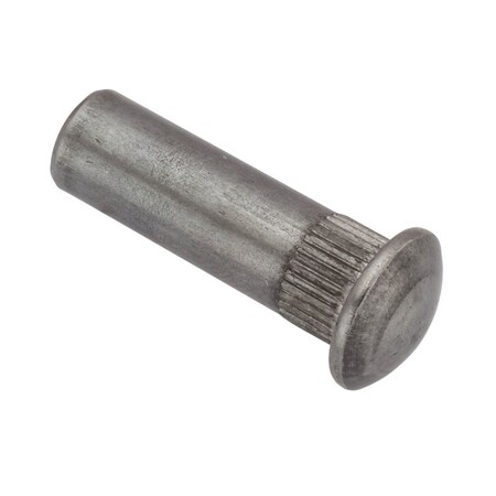 Ampg Arch Barrel, 1/4"-20, 1-3/16 in Brl Lg, 3/8 in Brl Dia, Steel Zinc Plated Z5214
