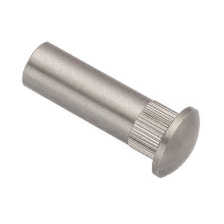 Ampg Arch Barrel, 1/4"-20, 1-3/16 in Brl Lg, 3/8 in Brl Dia, 18-8 Stainless Steel Unfinished Z5222
