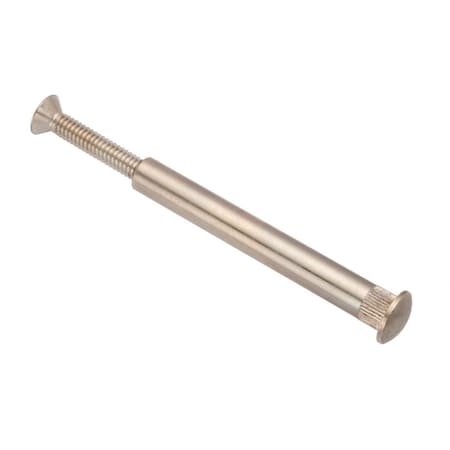 Zoro Select Arch Barrel, 1/4"-20, 3 in Brl Lg, 3/8 in Brl Dia, Brass Chrome-Plated Z5301