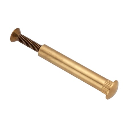 Zoro Select Arch Barrel, 5/16"-18, 3 in Brl Lg, 1/2 in Brl Dia, Brass Plain Z5402