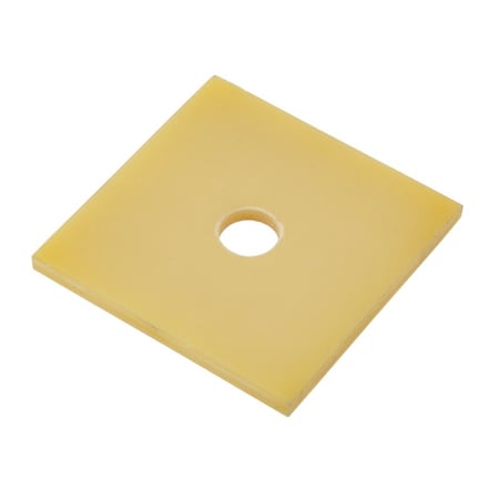 Zoro Select Square Washer, Fits Bolt Size 3/8 in , Fiberglass Plain Finish Z8342
