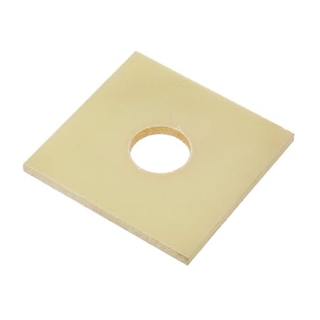 Zoro Select Square Washer, Fits Bolt Size 5/8 in , Fiberglass Plain Finish Z8346