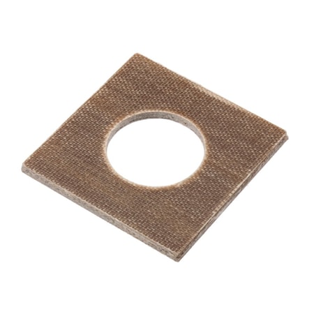 Zoro Select Square Washer, Fits Bolt Size 1 in , Fiberglass Plain Finish Z8370