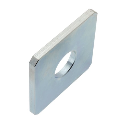 Zoro Select Square Washer, For Screw Size 5/8 in , Steel Zinc Plated Finish Z8704-ZN