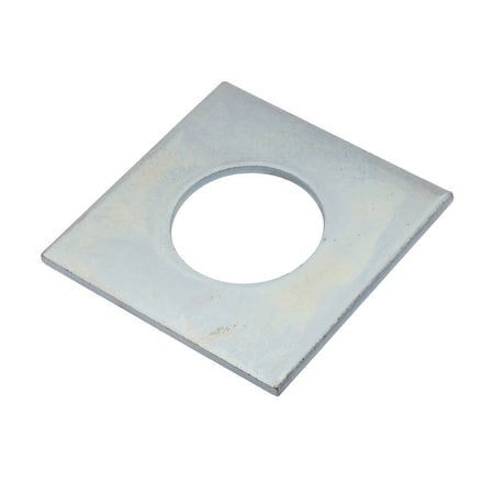 Zoro Select Square Washer, For Screw Size 3/4 in , Steel Zinc Plated Finish Z8744-ZN