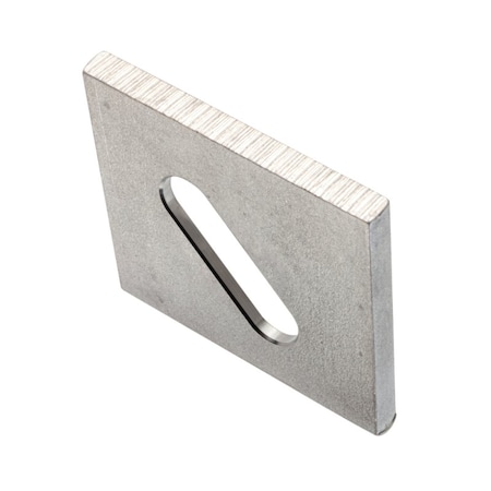 Zoro Select Square Washer, Fits Bolt Size 5/8 in , 18-8 Stainless Steel Plain Finish Z8758-SLOT-188