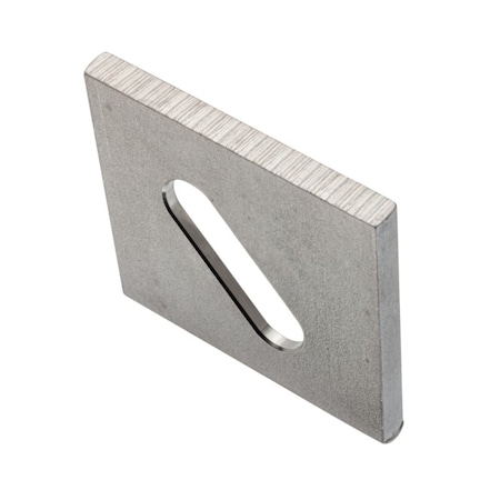Zoro Select Square Washer, Fits Bolt Size 5/8 in , 18-8 Stainless Steel Plain Finish Z8759-SLOT-188