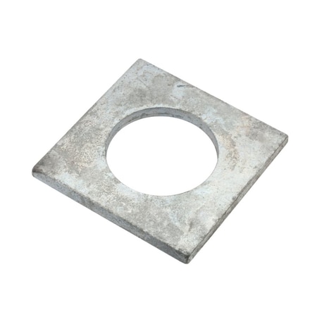 Zoro Select Square Washer, Fits Bolt Size 1 3/4 in , Steel Galvanized Finish Z8879G