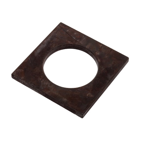 Zoro Select Square Washer, Fits Bolt Size 1 3/4 in , Steel Black Oxide Finish Z8879H