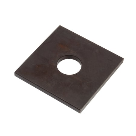 Zoro Select Square Washer, For Screw Size 7/8 in , Steel Black Oxide Finish Z8883H