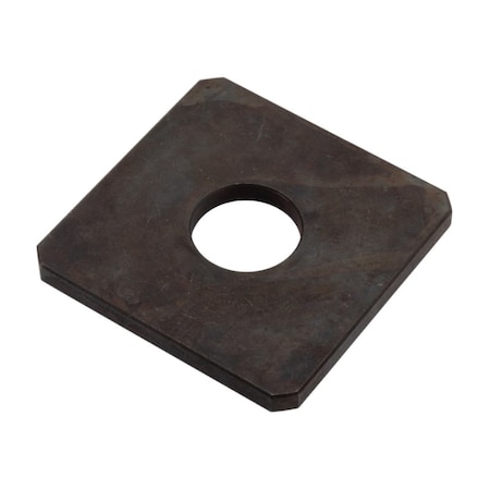 Zoro Select Square Washer, For Screw Size 1 in , Steel Black Oxide Finish Z8884H