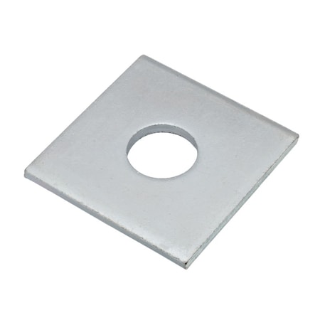 Zoro Select Square Washer, For Screw Size 1 in , 18-8 Stainless Steel Plain Finish Z8884SS