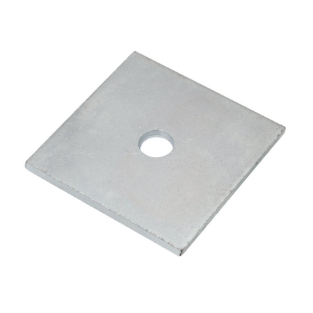 Zoro Select Square Washer, For Screw Size 5/8 in , 18-8 Stainless Steel Plain Finish Z8892SS