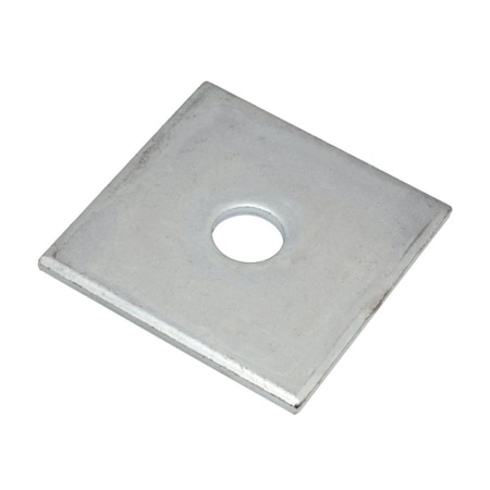 Zoro Select Square Washer, For Screw Size 7/8 in , 18-8 Stainless Steel Plain Finish Z8894SS