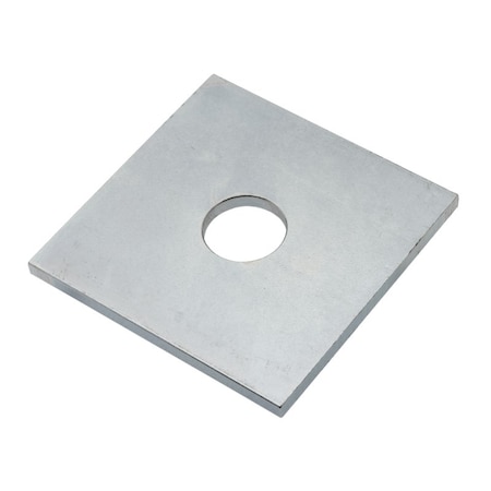 Zoro Select Square Washer, For Screw Size 1 in , 18-8 Stainless Steel Plain Finish Z8895SS