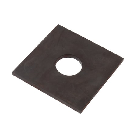 Zoro Select Square Washer, For Screw Size 1 1/4 in , Steel Black Oxide Finish Z8896H