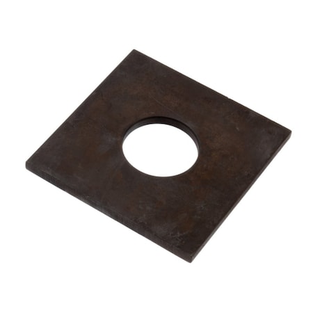 Zoro Select Square Washer, For Screw Size 1 1/2 in , Steel Black Oxide Finish Z8897H