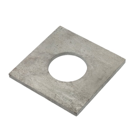 Zoro Select Square Washer, Fits Bolt Size 1 3/4 in , Steel Galvanized Finish Z8898G
