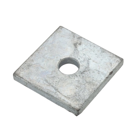 Zoro Select Square Washer, For Screw Size M10 , Steel Galvanized Finish Z8910-G