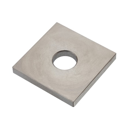 Zoro Select Square Washer, For Screw Size M12 , 18-8 Stainless Steel Plain Finish Z8912SS