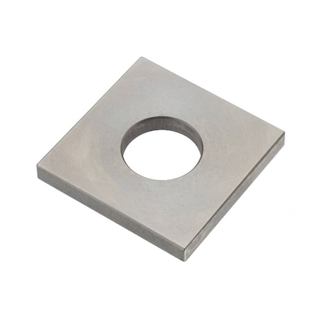 Zoro Select Square Washer, For Screw Size M16 , 18-8 Stainless Steel Plain Finish Z8916SS
