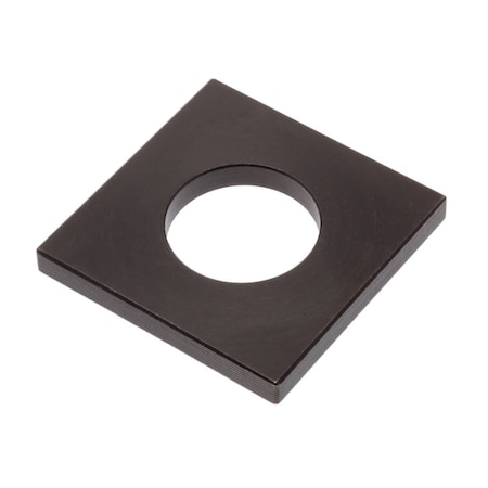 Zoro Select Square Washer, Fits Bolt Size M20 , Steel Black Oxide Finish Z8920