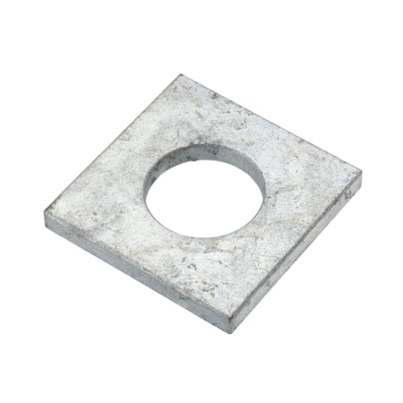 Zoro Select Square Washer, For Screw Size M20 , Steel Galvanized Finish Z8920-G