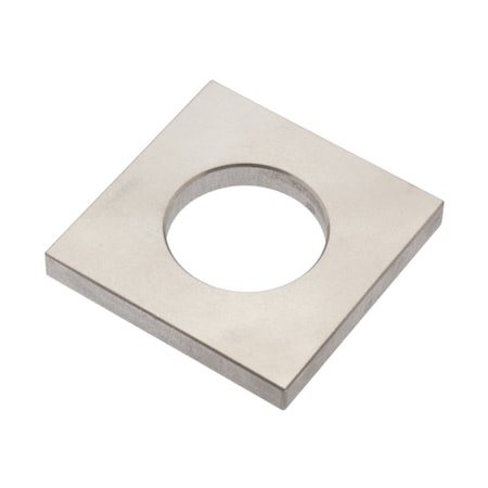 Zoro Select Square Washer, For Screw Size M22 , 18-8 Stainless Steel Plain Finish Z8922SS