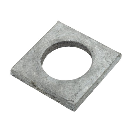 Zoro Select Square Washer, For Screw Size M24 , Steel Galvanized Finish Z8924-G