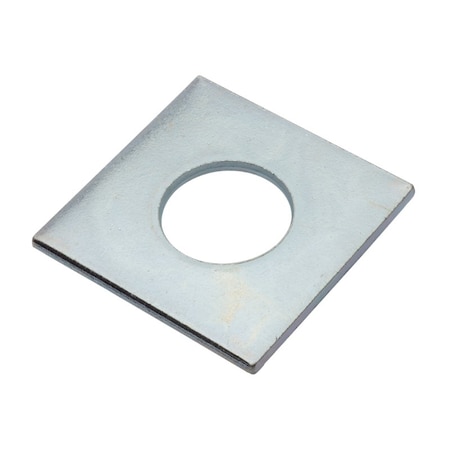 Zoro Select Square Washer, For Screw Size 3/4 in , Steel Zinc Plated Finish Z8931-ZN