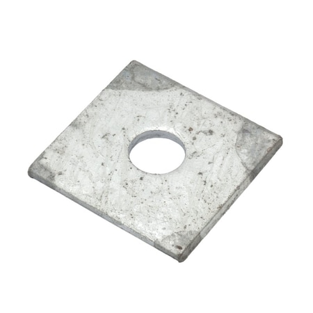 Zoro Select Square Washer, Fits Bolt Size 5/8 in , Steel Galvanized Finish Z8944G