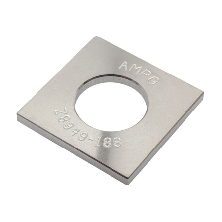 Zoro Select Square Washer, For Screw Size 3/4 in , 18-8 Stainless Steel Plain Finish Z8948SS