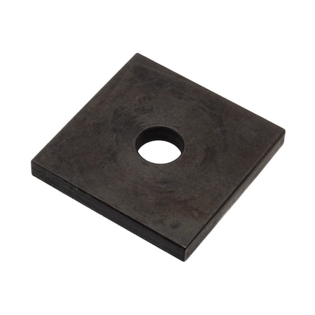 Zoro Select Square Washer, Fits Bolt Size 7/16 in , Steel Black Oxide Finish Z8953H