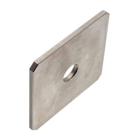 Zoro Select Square Washer, For Screw Size 7/16 in , 18-8 Stainless Steel Plain Finish Z8953SS