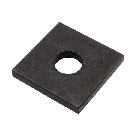 Zoro Select Square Washer, Fits Bolt Size 5/8 in , Steel Black Oxide Finish Z8956H