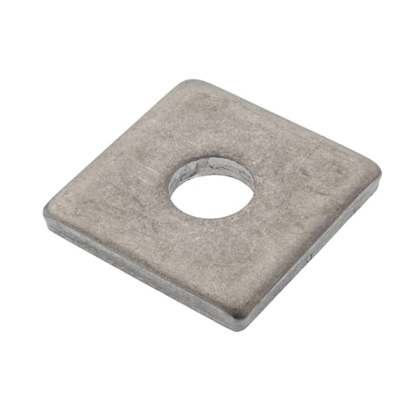 Zoro Select Square Washer, For Screw Size 5/8 in , 18-8 Stainless Steel Plain Finish Z8956-188