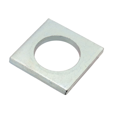 Zoro Select Square Washer, For Screw Size 1 in , Steel Zinc Plated Finish Z8964-ZN