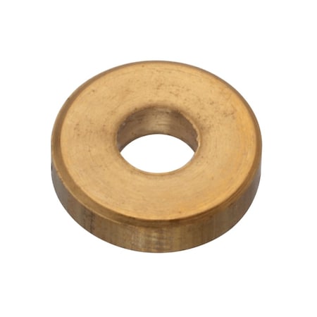 Zoro Select Flat Washer, For Screw Size #4 , Brass Plain Finish Z9085BR