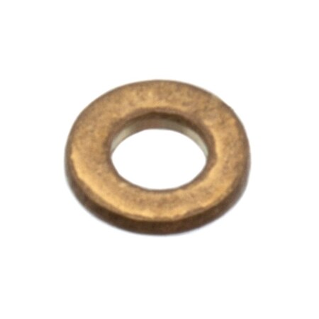 Zoro Select Flat Washer, For Screw Size #0 , Brass Plain Finish Z9150BR