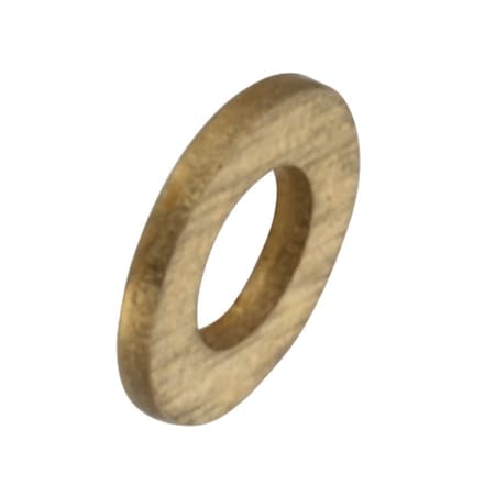 Zoro Select Flat Washer, For Screw Size #1 , Brass Plain Finish Z9151BR