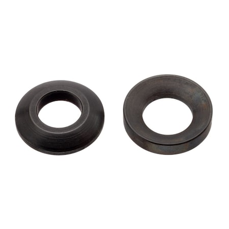 Zoro Select Spherical Washer, Fits Bolt Size M8 Steel, Black Oxide Finish, 1 PR Z9522SET