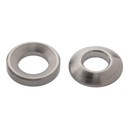 Zoro Select Spherical Washer, Fits Bolt Size M10 18-8 Stainless Steel, Plain Finish, 1 PR Z9525SET