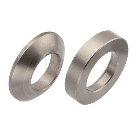 Zoro Select Spherical Washer, Fits Bolt Size M12 18-8 Stainless Steel, Plain Finish, 1 PR Z9527SET