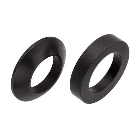 Zoro Select Spherical Washer, Fits Bolt Size M16 Steel, Black Oxide Finish, 1 PR Z9530SET