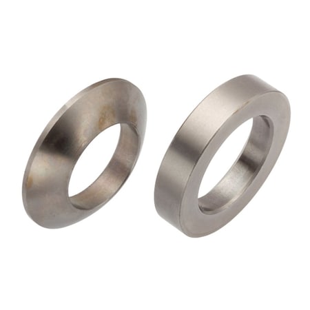Zoro Select Spherical Washer, Fits Bolt Size M16 18-8 Stainless Steel, Plain Finish, 1 PR Z9531SET