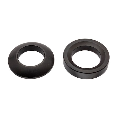 Zoro Select Spherical Washer, Fits Bolt Size M24 Steel, Black Oxide Finish, 1 PR Z9534SET