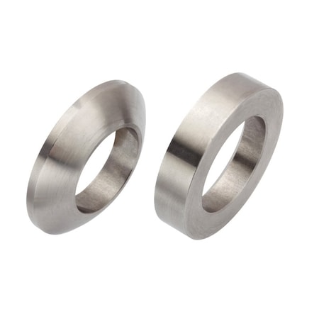 Zoro Select Spherical Washer, Fits Bolt Size M24 18-8 Stainless Steel, Plain Finish, 1 PR Z9535SET